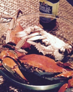 Crab and beer